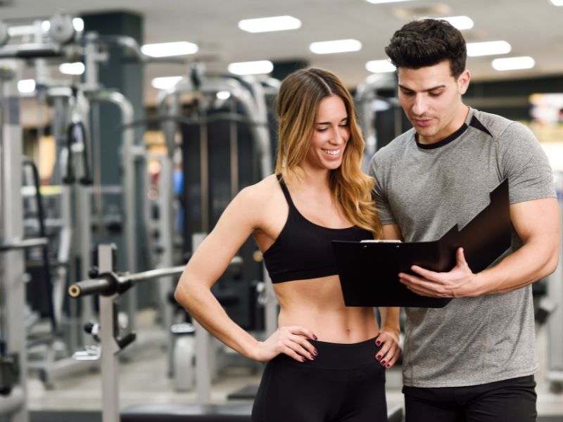 anúncio de personal trainer