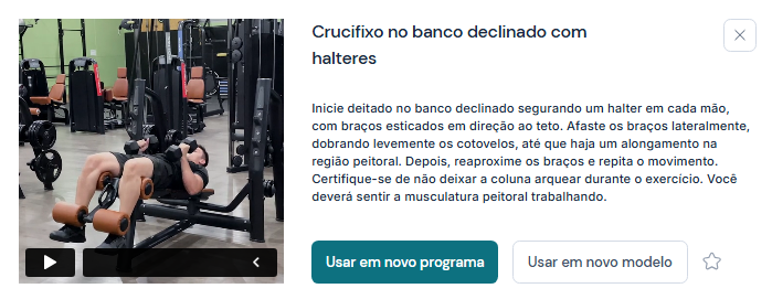 crucifixo reto vs declinado
