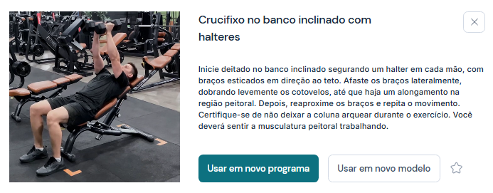 crucifixo reto vs inclinado