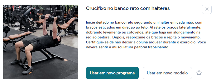 crucifixo reto com halteres