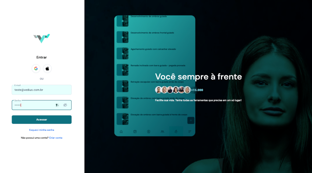 app para cuidador de idosos Vedius