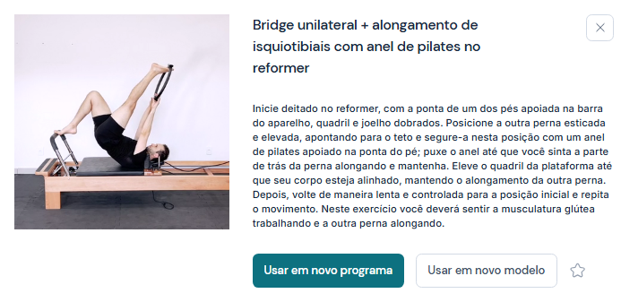 online pilates app equipamentos