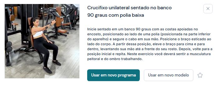 crucifixo reto com halter variação unilateral