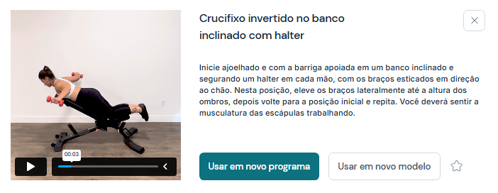crucifixo reto com halter variação invertido