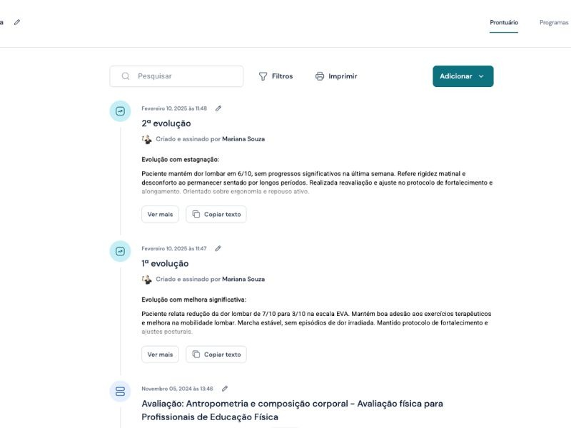 Ficha de evolução fisioterapêutica: veja como funciona na prática! 3 image 1