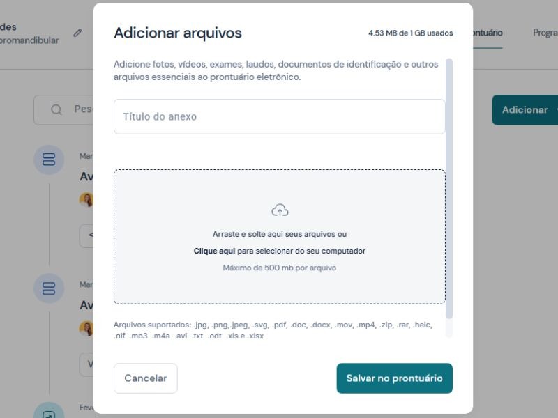 Aplicativo de evolução fisioterapêutica: otimize a gestão dos atendimentos! 4 aplicativo evolução fisioterapêutica prontuário flutuante