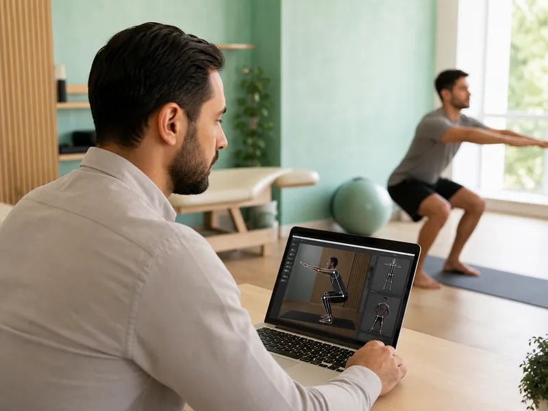 IA para fisioterapeutas: Como a inteligência artificial já apoia avaliação, prescrição e gestão na fisioterapia 1 análise de movimento com ia para fisioterapeutas