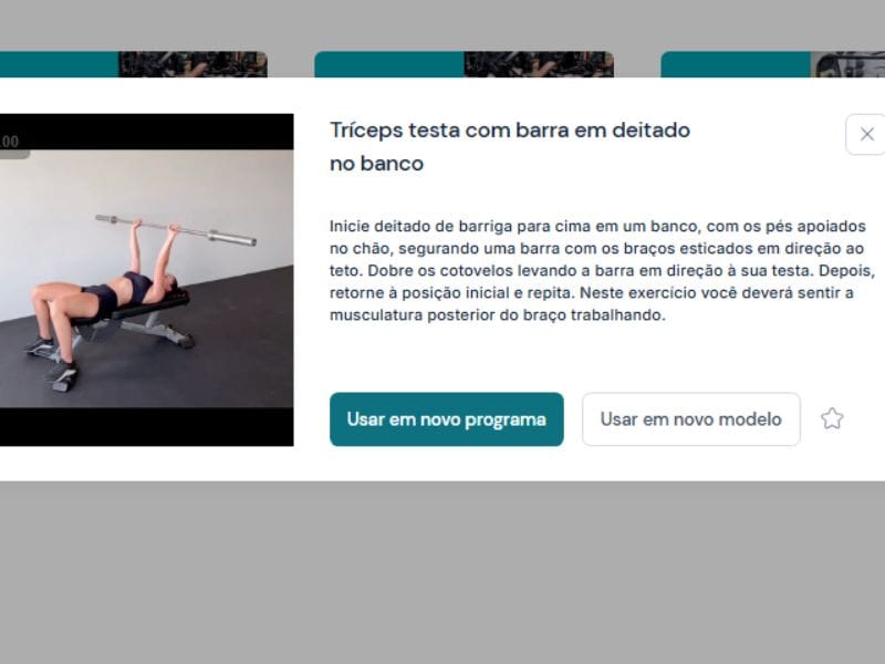 triceps testa barra dentro do aplicativo da Vedius triceps testa barra dentro do aplicativo da Vedius